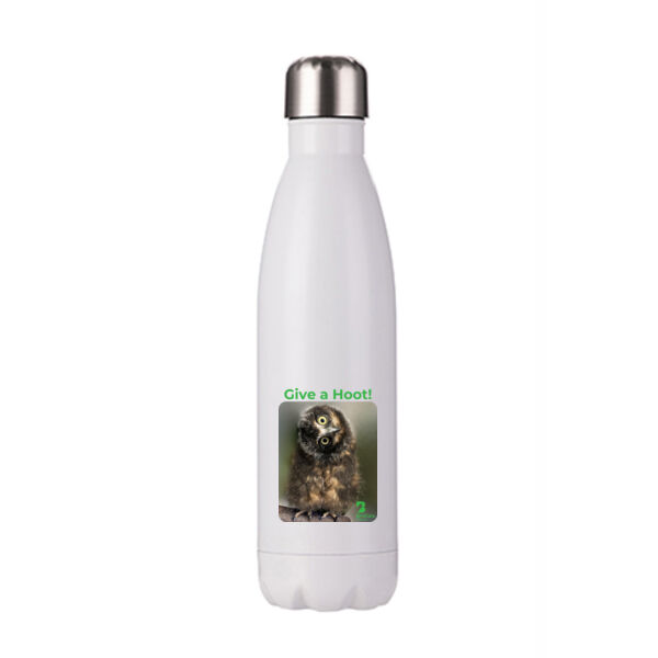 Stainless Steel Drink Bottle - Give a Hoot! Thumbnail